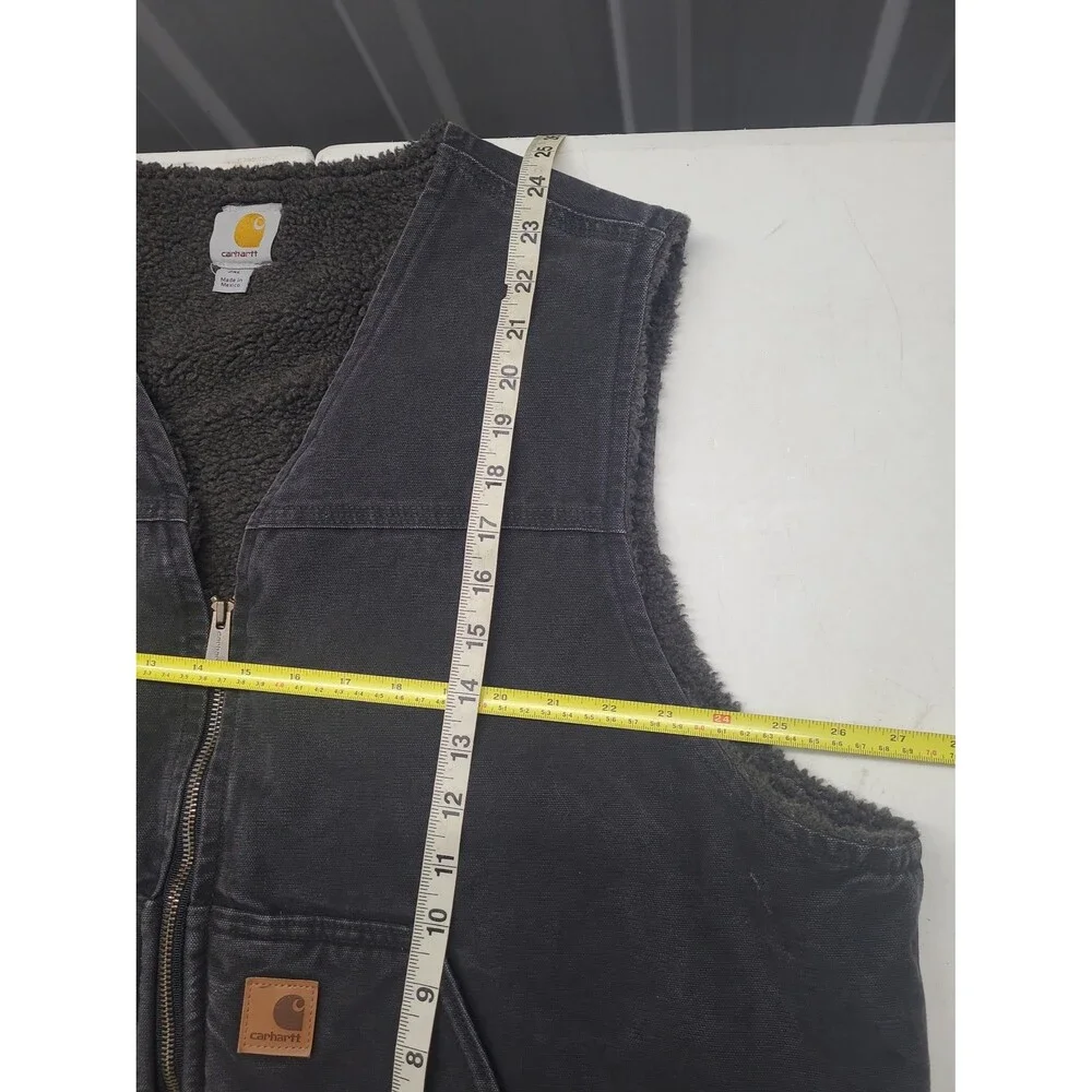 Vintage Carhartt Vest Sherpa Lined  V26 BLK